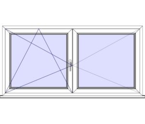 Dreh-Kipp-Fenster-Links + Dreh-Rechts-Fenster (DKL+DR-Stulp)