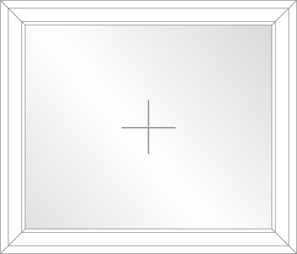 Festverglast im Flügel (F)