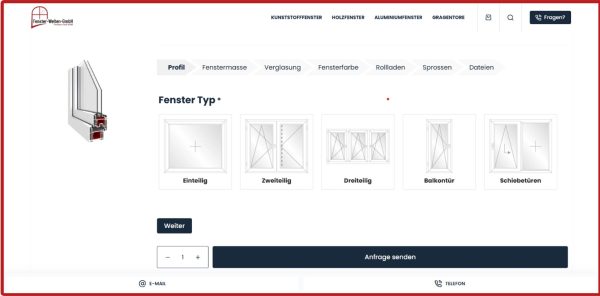 So konfigurieren Sie Ihr Fenster auf Maß.