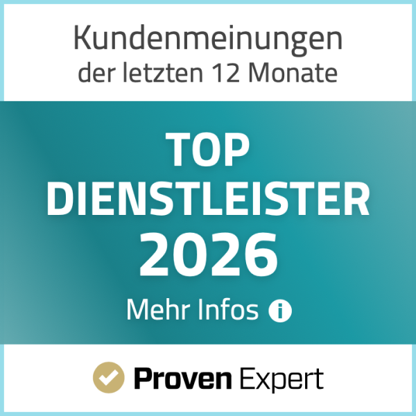 Kundenmeinungen der letzten 12 Monate, Top Dienstleister 2026 - Proven Expert