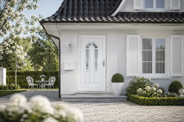 Haustüren aus Kunststoff sind in zahlreichen Stilrichtungen erhältlich.